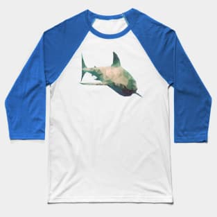 Low poly shark Baseball T-Shirt